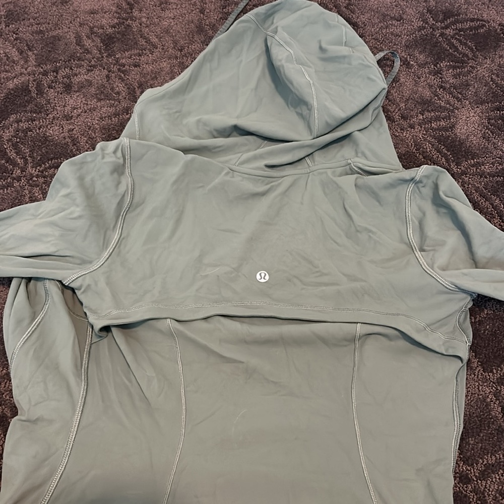 lululemon athletica Sage Green Full-Zip Hooded Jacket - Picture 4 of 5